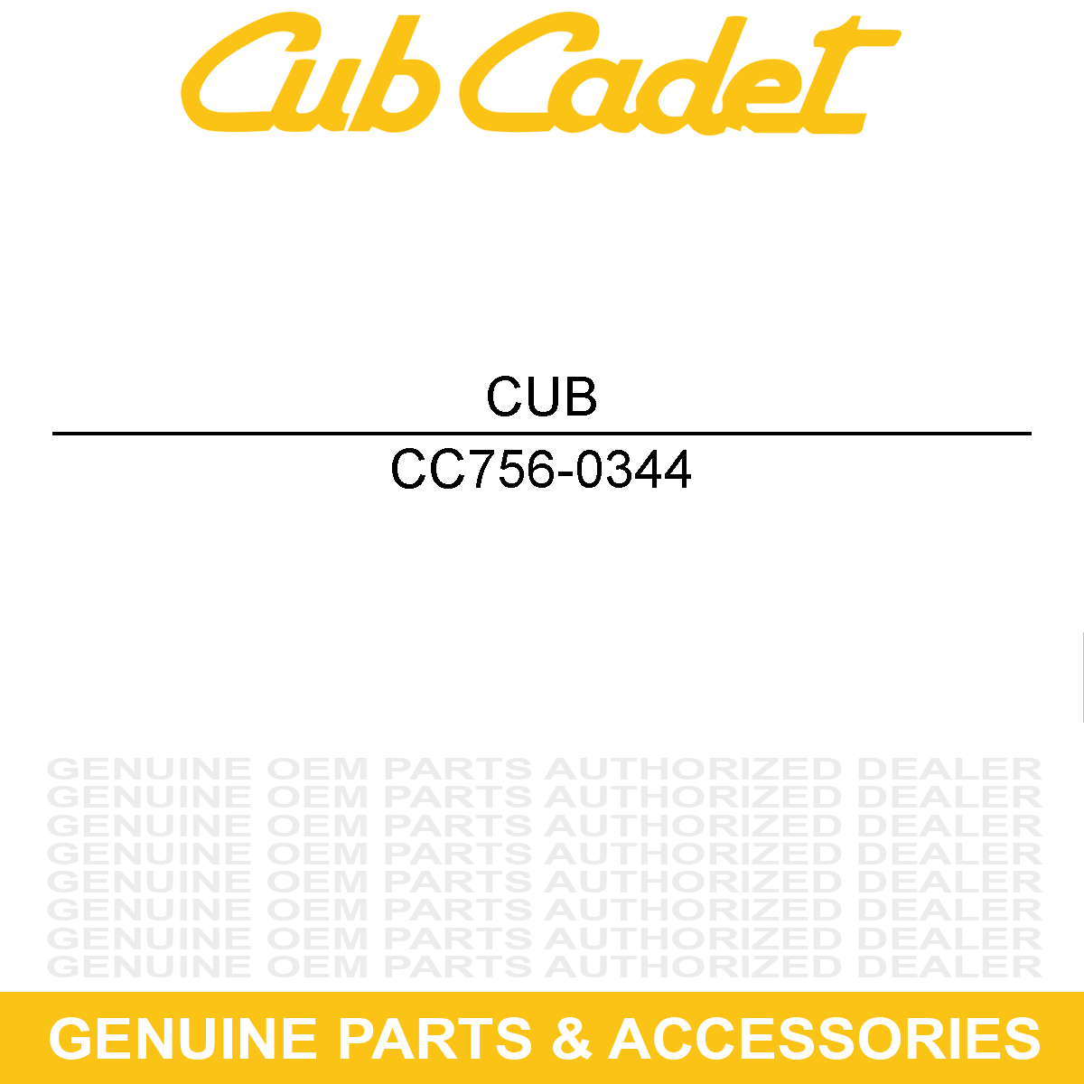 CUB CADET 756-0344 1/2 V-Pulley .62 Id X 7.5