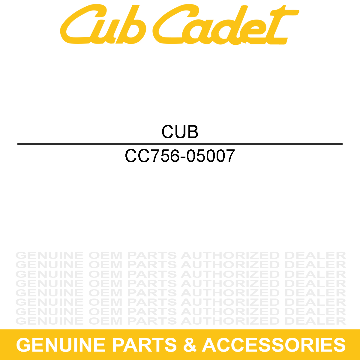 CUB CADET 756-05007 Transmission Half Pulley