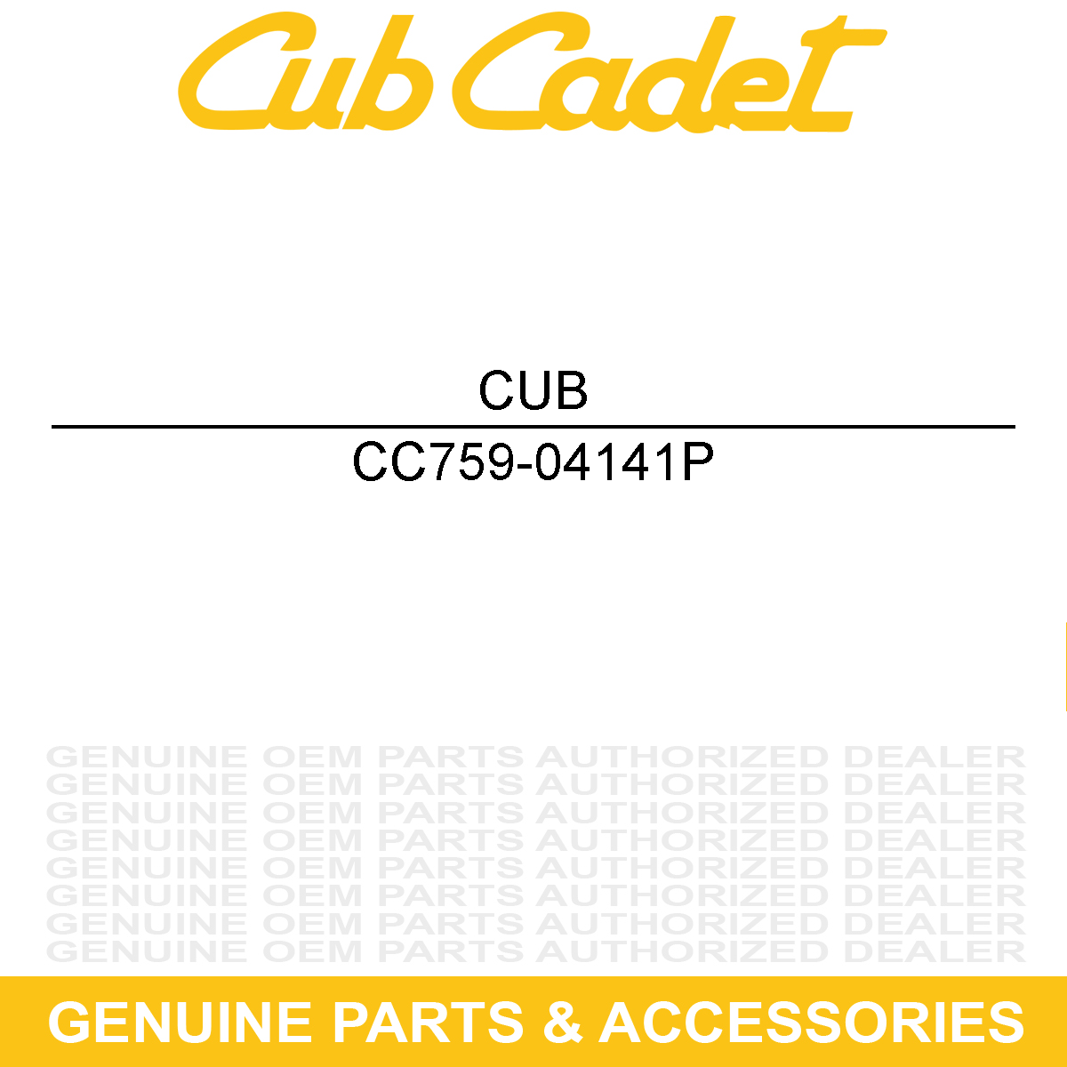 CUB CADET 759-04141P KIT-SHIFT KNOB