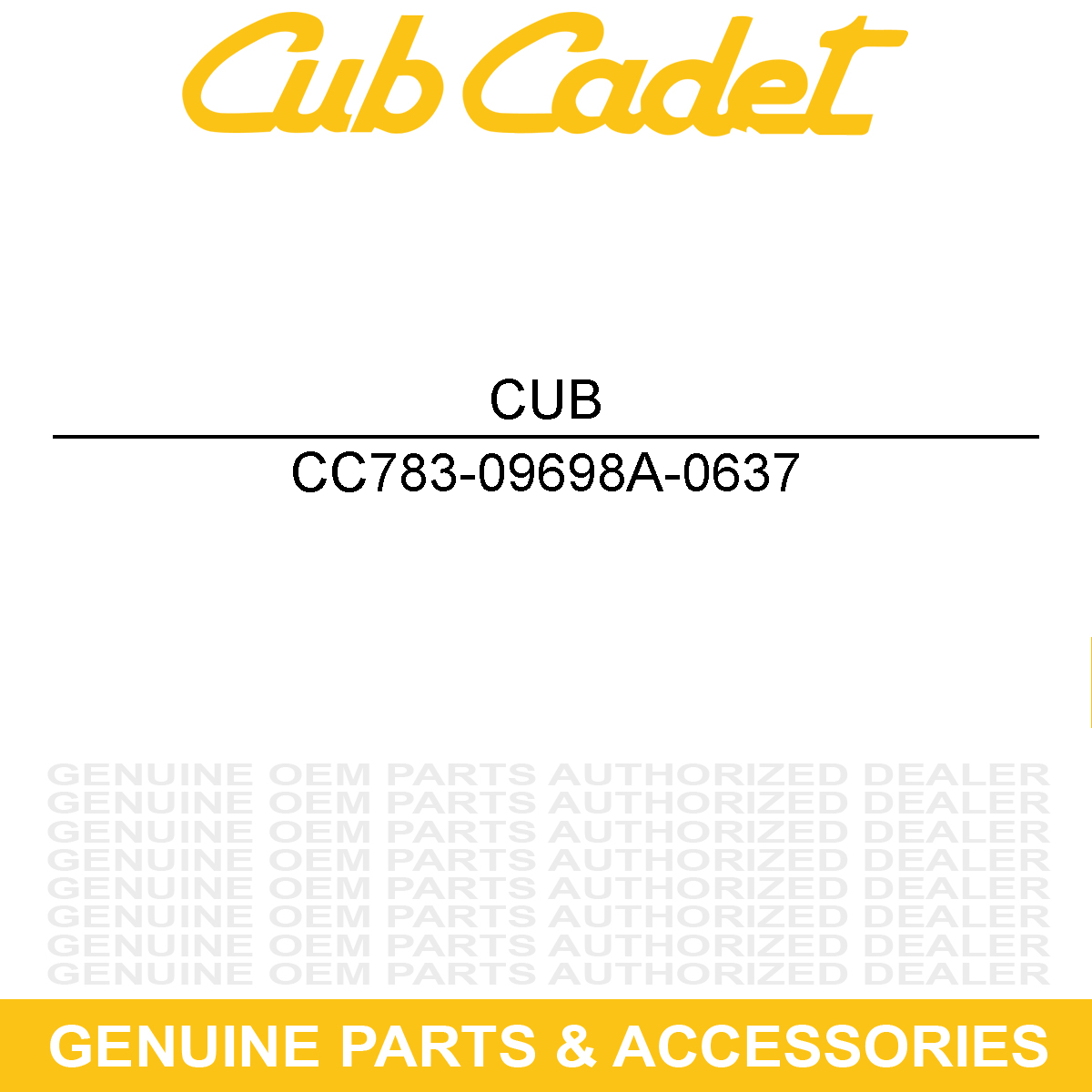 CUB CADET 783-09698A-0637 BRAKE ROD SUPPORT
