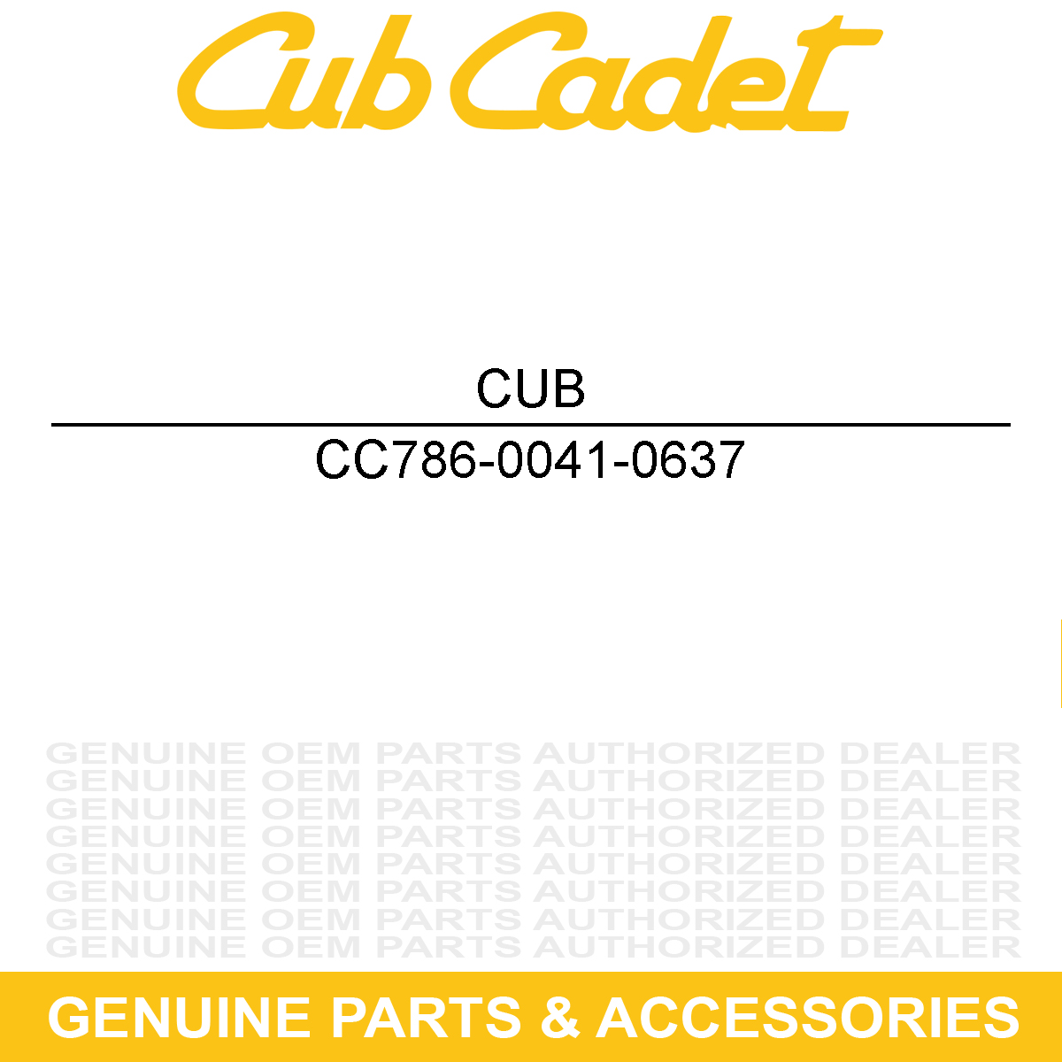 CUB CADET 786-0041-0637 Reverse Belt Keeper