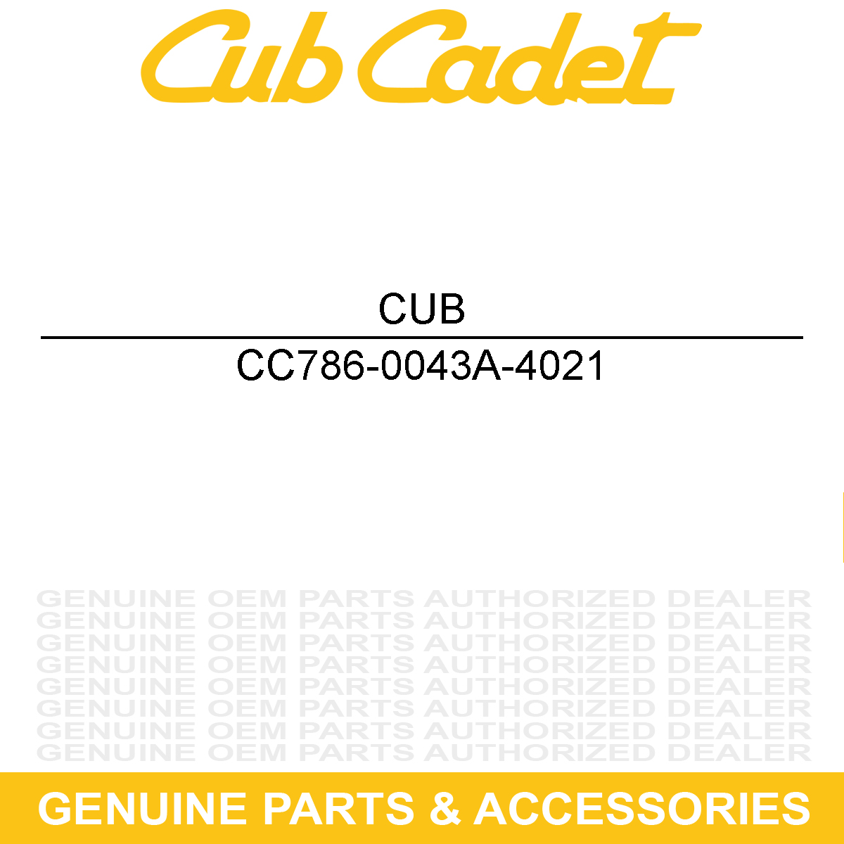 CUB CADET 786-0043A-4021 Tine Shield