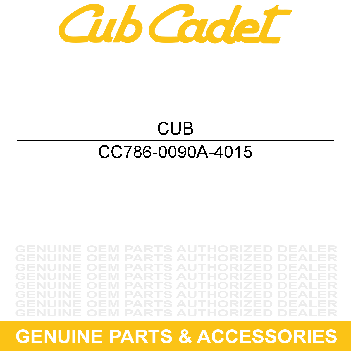 CUB CADET 786-0090A-4015 SHIELD-SIDE