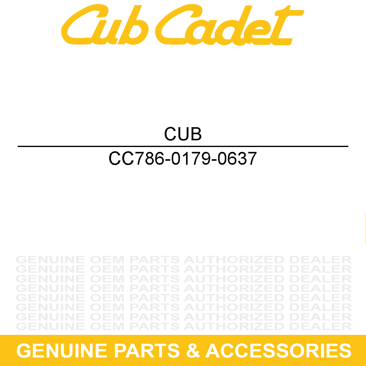 CUB CADET 786-0179-0637 Frt Tine Shield Bracket
