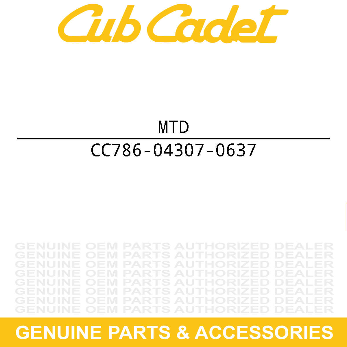 MTD 786-04307-0637 BRACKET:MT:CABLE