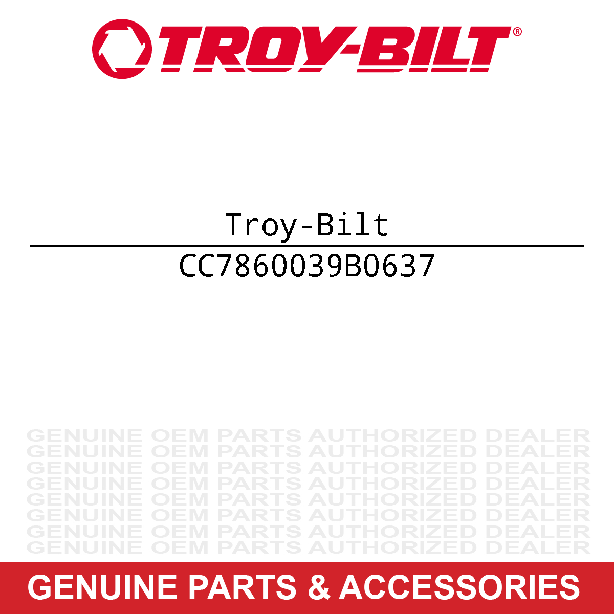 Troy-Bilt 786-0039B-0637 Black Drive Belt Cover Bracket