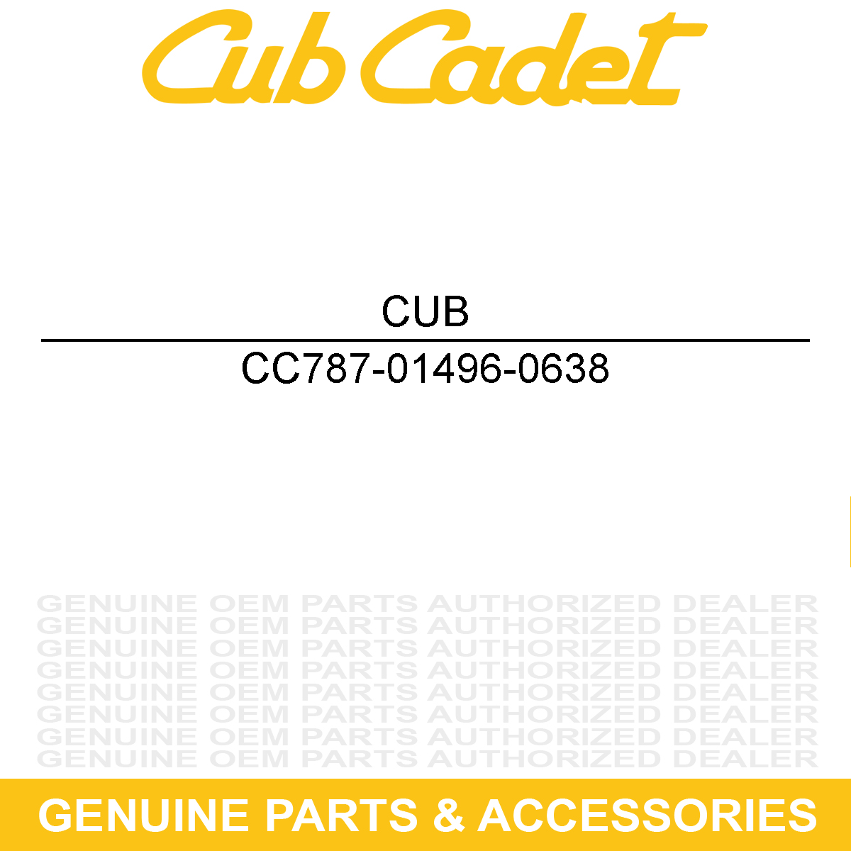 CUB CADET 787-01496-0638 BRKT-HEIGHT ADJ