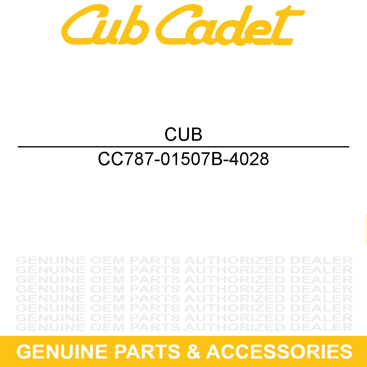 MTD 787-01507B-4028 Fuel Tank Bracket Sears Yellow