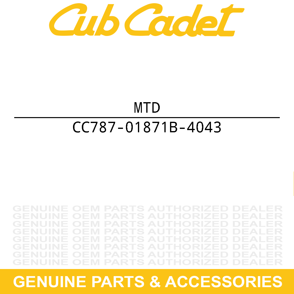 MTD 787-01871B-4043 DECK-21" 3 IN 1 SP