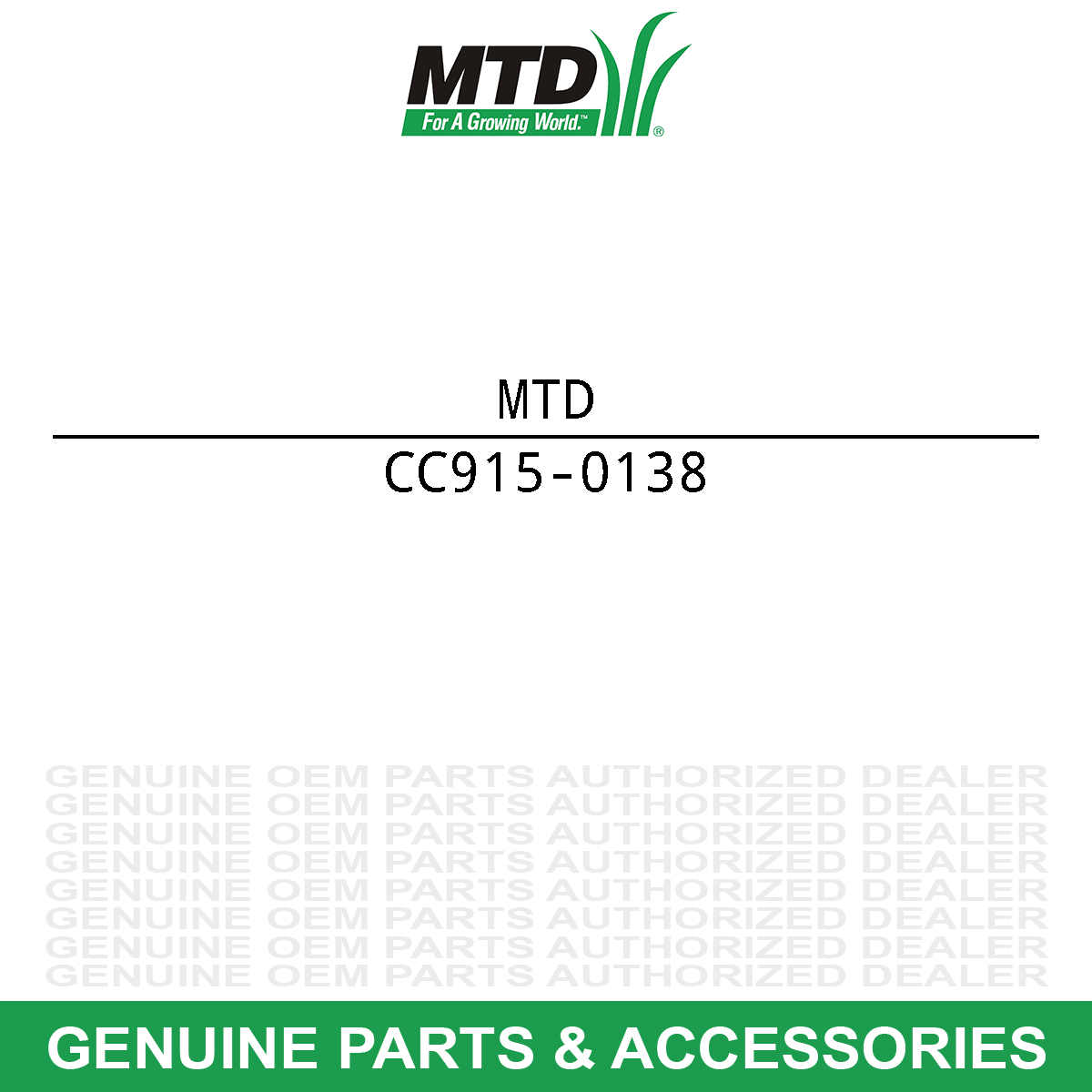 Troy-Bilt 915-0138 Roll Pin