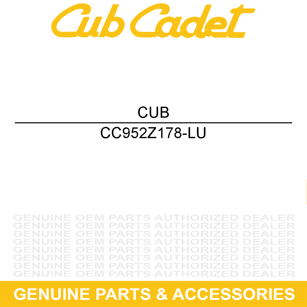 CUB CADET 952Z178-LU ENGINE-COMPLETE