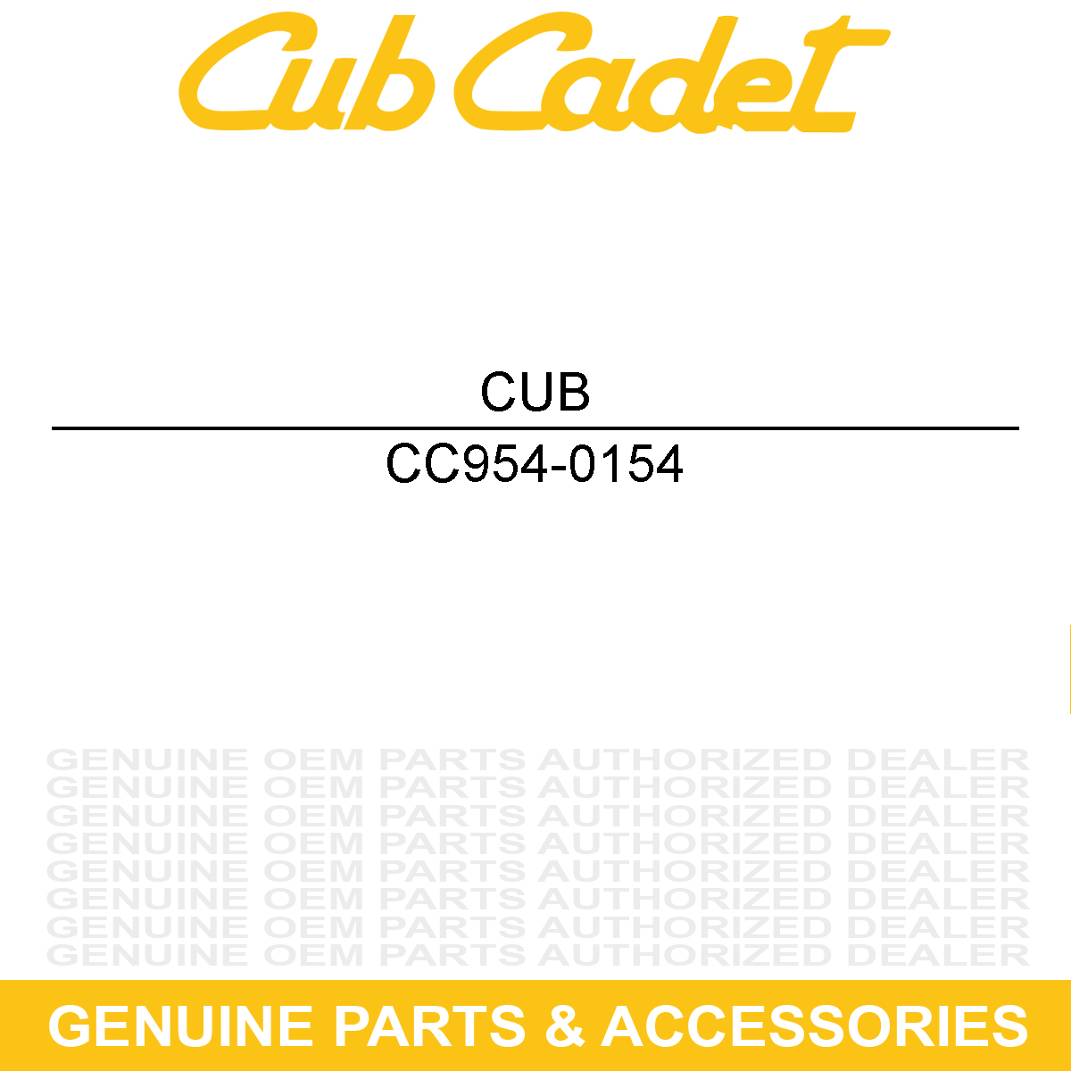 CUB CADET 954-0154 PTO V-Belt