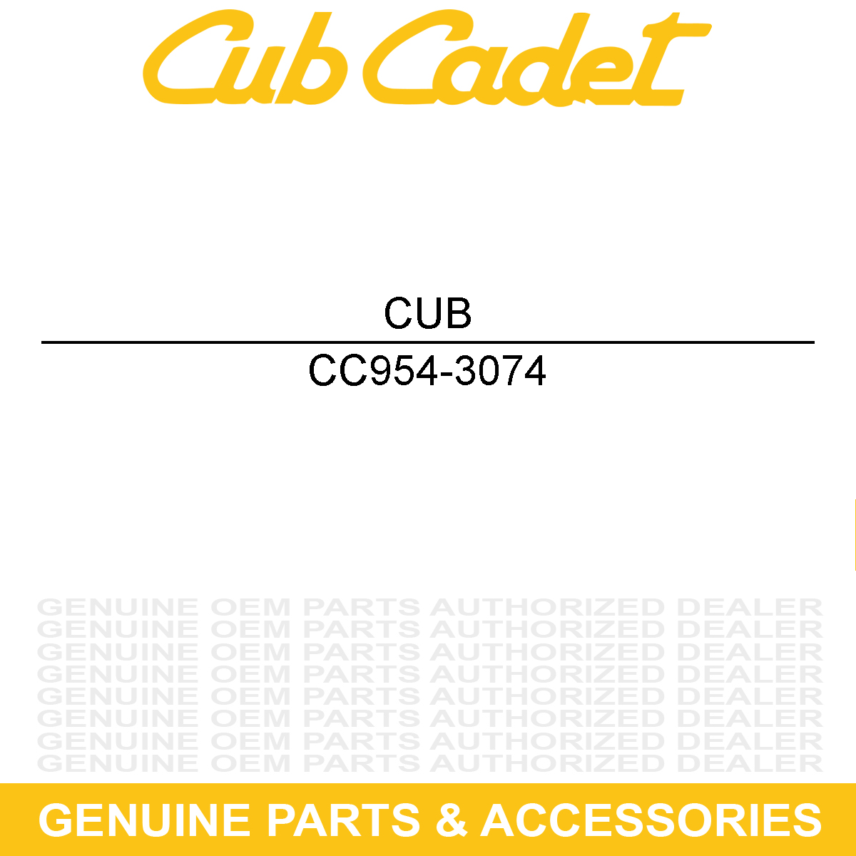CUB CADET 954-3074 Drive Pulley Belt