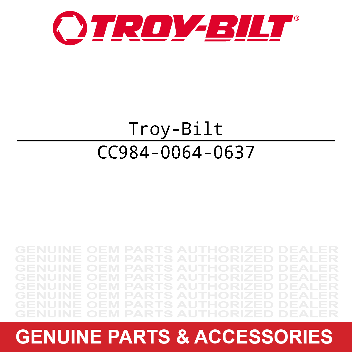 Troy-Bilt 984-0064-0637 Auger Idler Bracket
