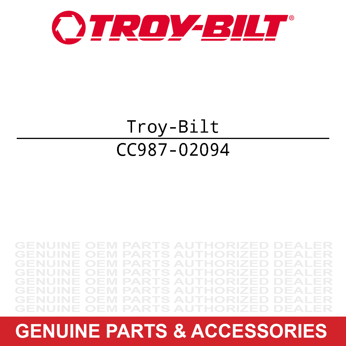 Troy-Bilt 987-02094 Pivot Arm Assembly