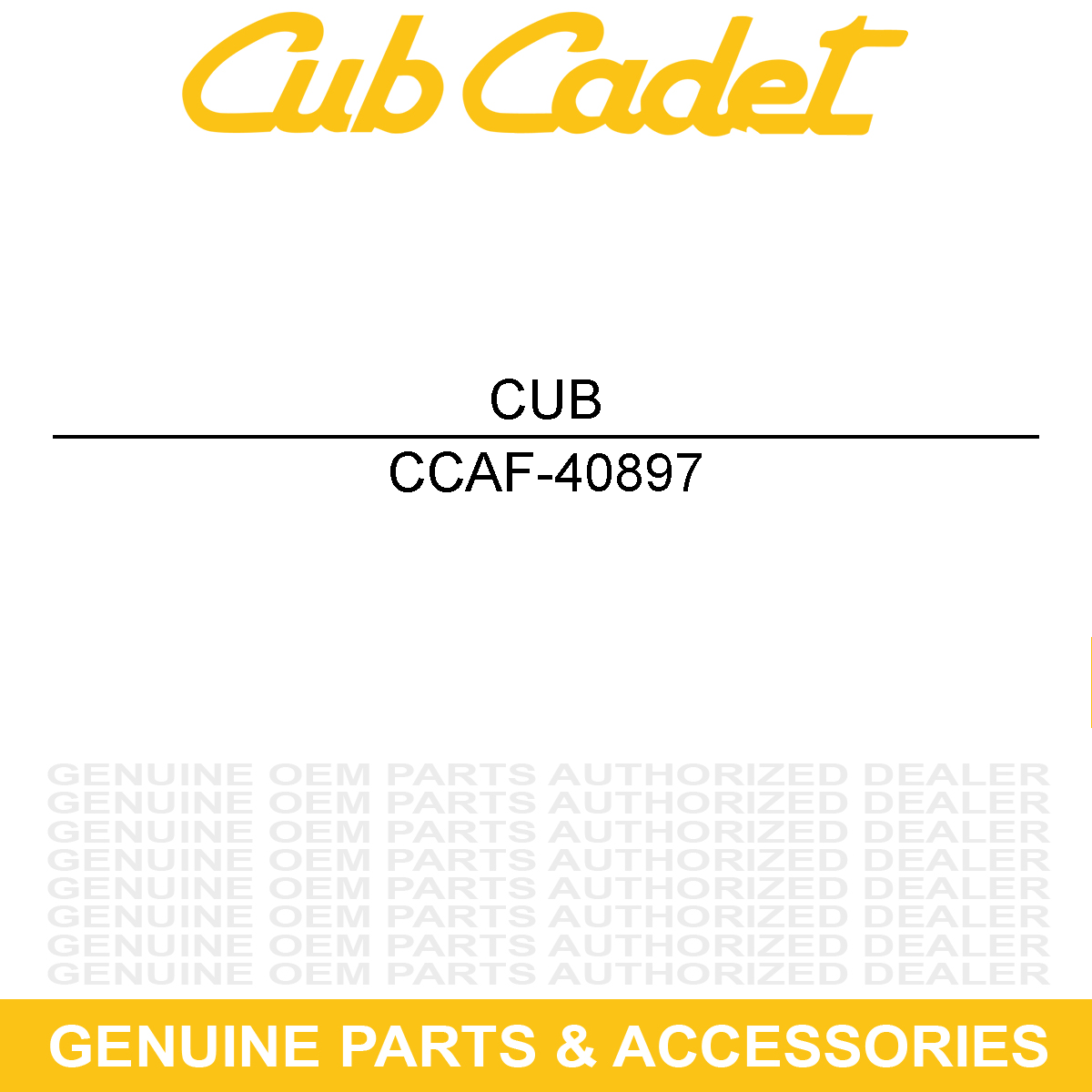 CUB CADET AF-40897 LOWER HOPPER TUBE
