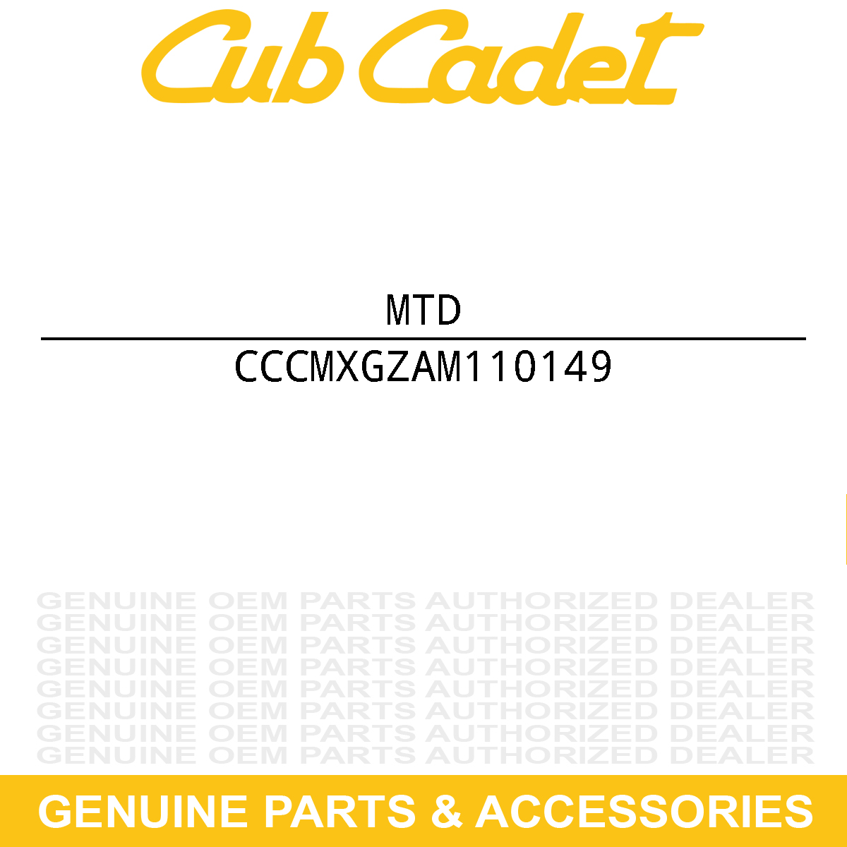 MTD CMXGZAM110149 Blade 48" Bag Hop(53