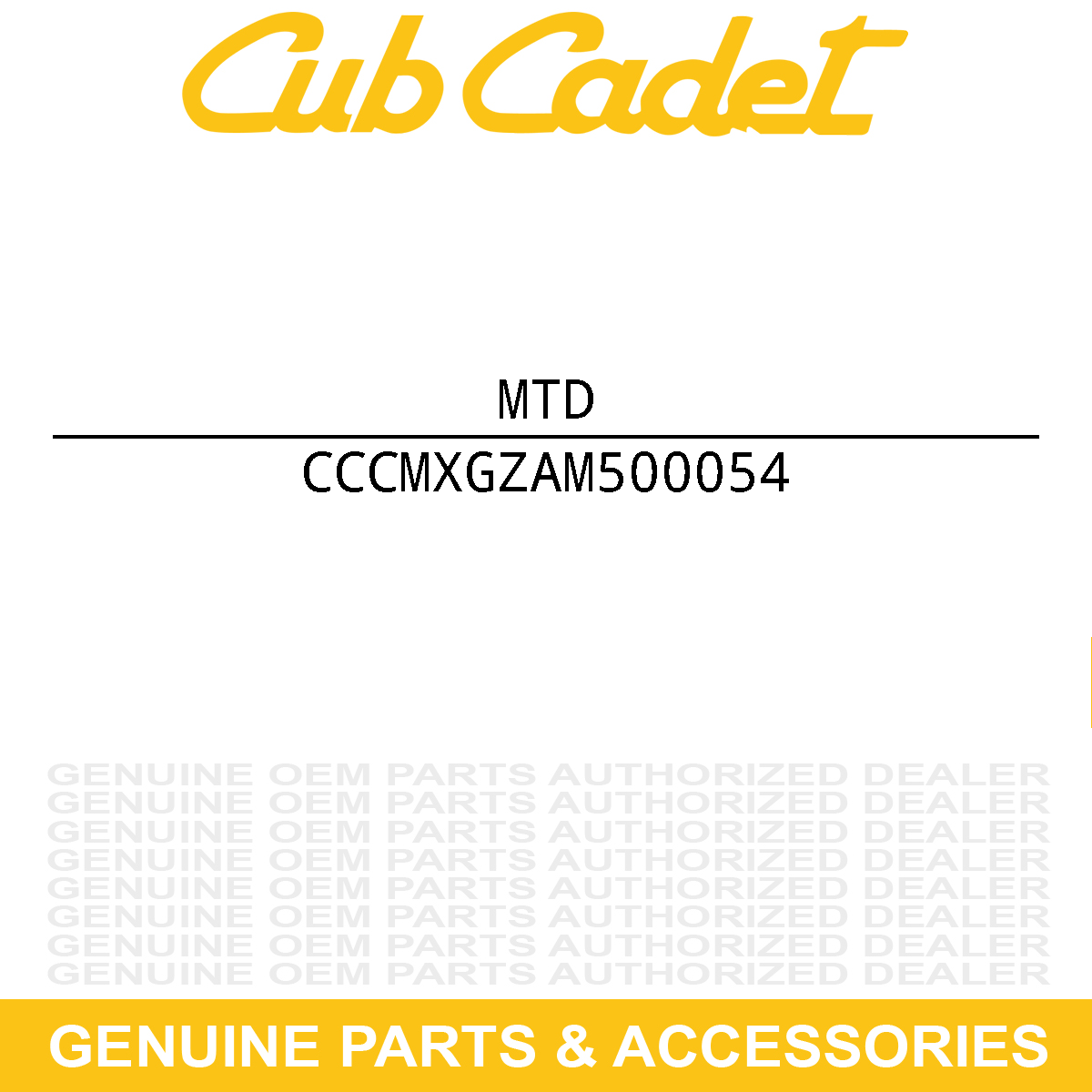 MTD CMXGZAM500054 Belt 1/2 X 101