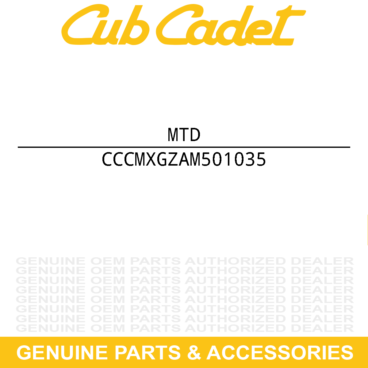 MTD CMXGZAM501035 BELT:TRANS:DR:-046