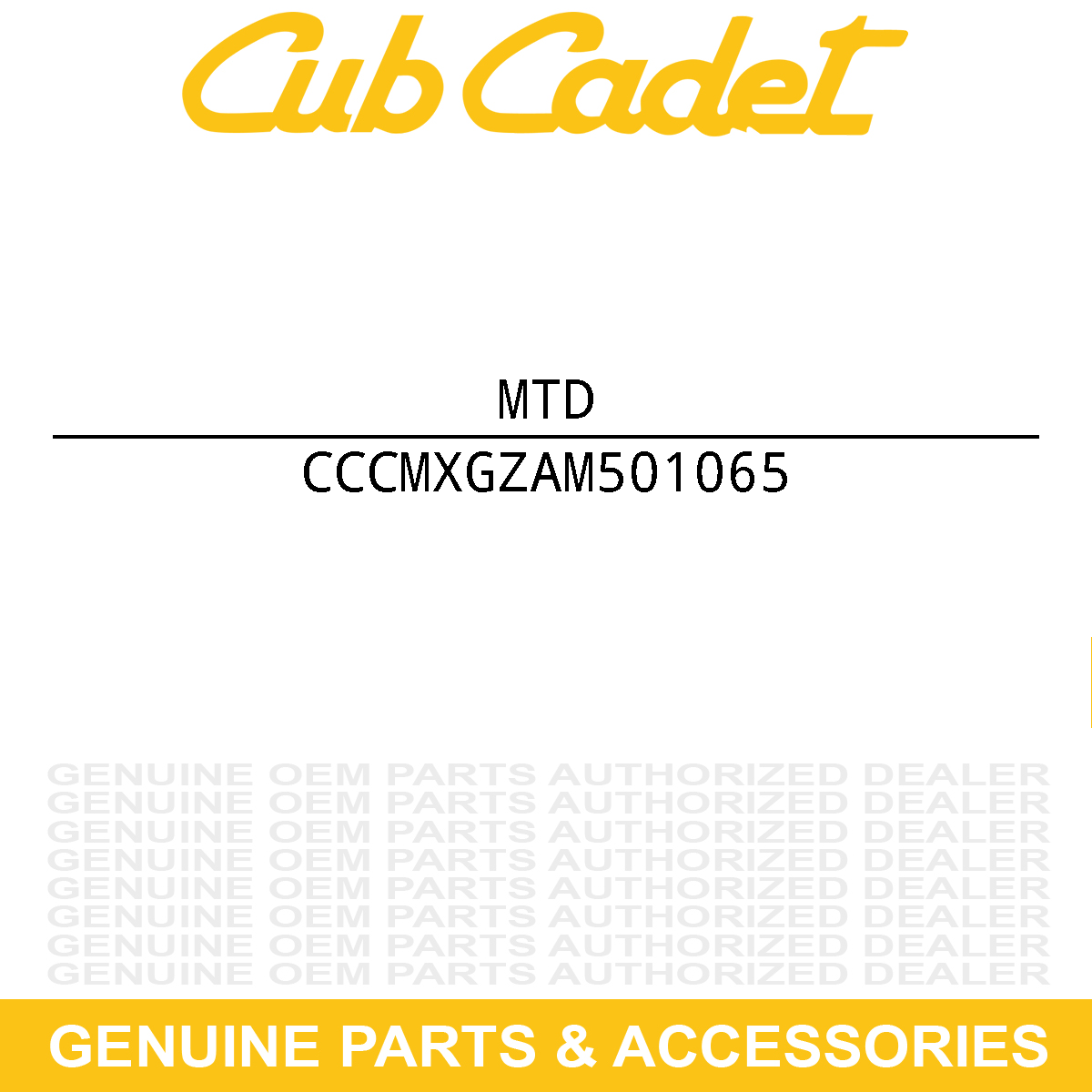 MTD CMXGZAM501065 BELT:DK:MINI