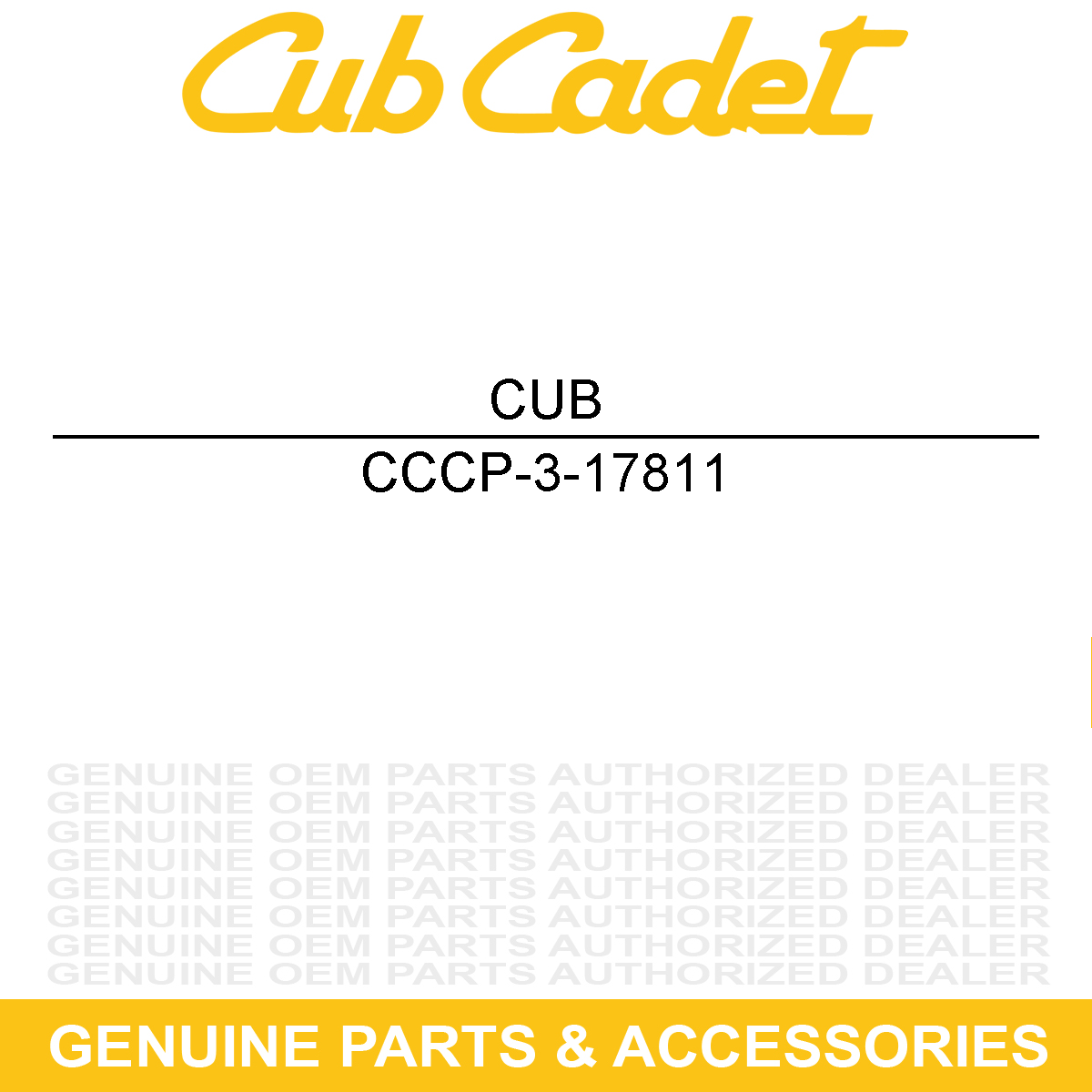 CUB CADET CP-3-17811 U-LOCK-NYLON