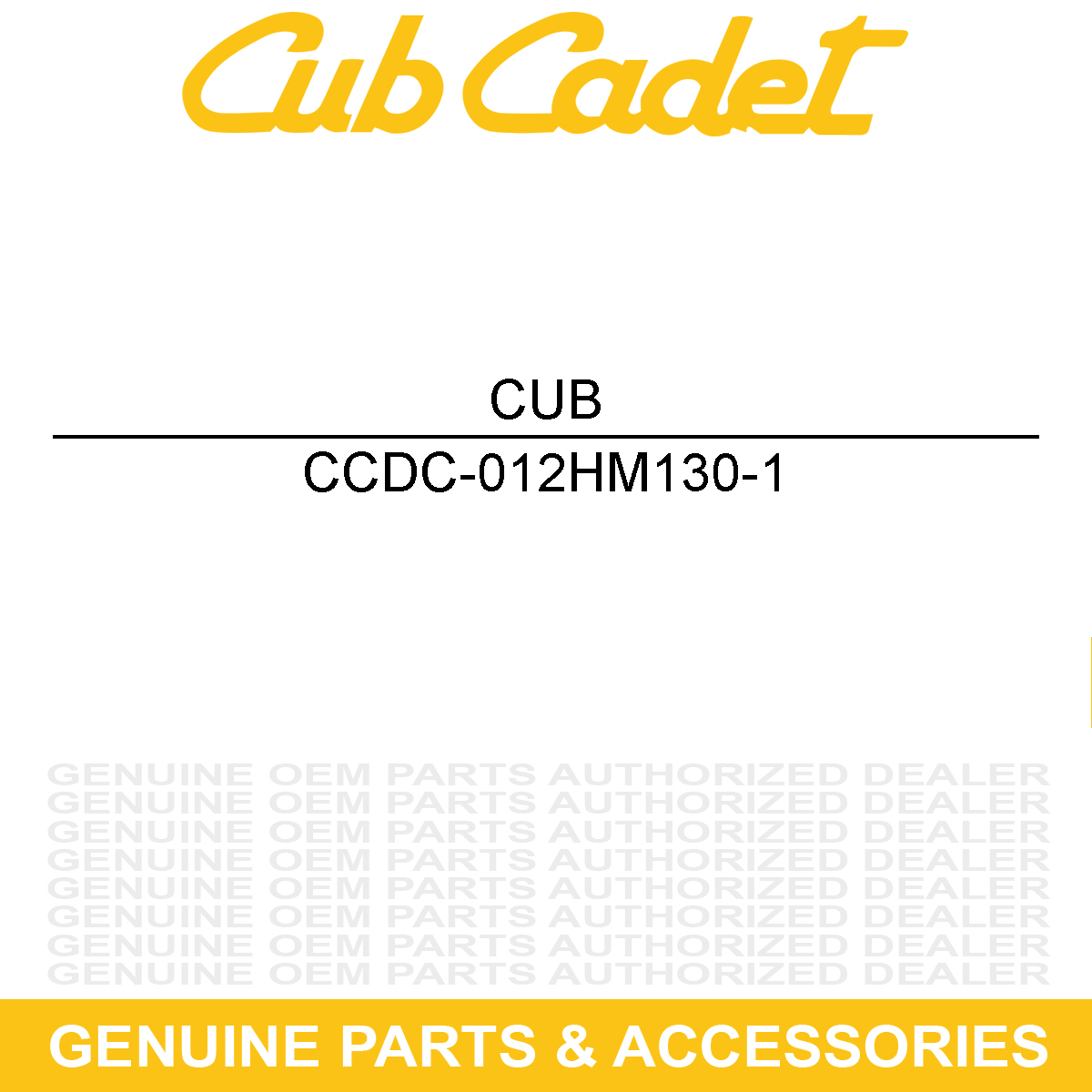 CUB CADET DC-012HM130-1 CAP SCREW M8 X 1.1