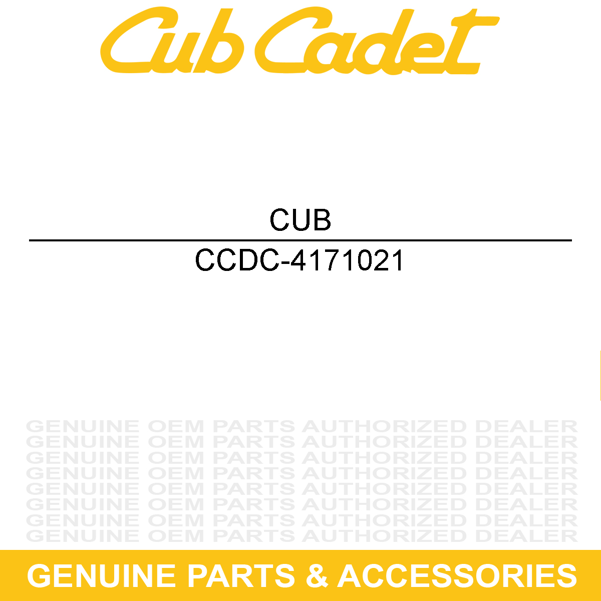 CUB CADET DC-4171021 BRAKE SHOE (SINGLE