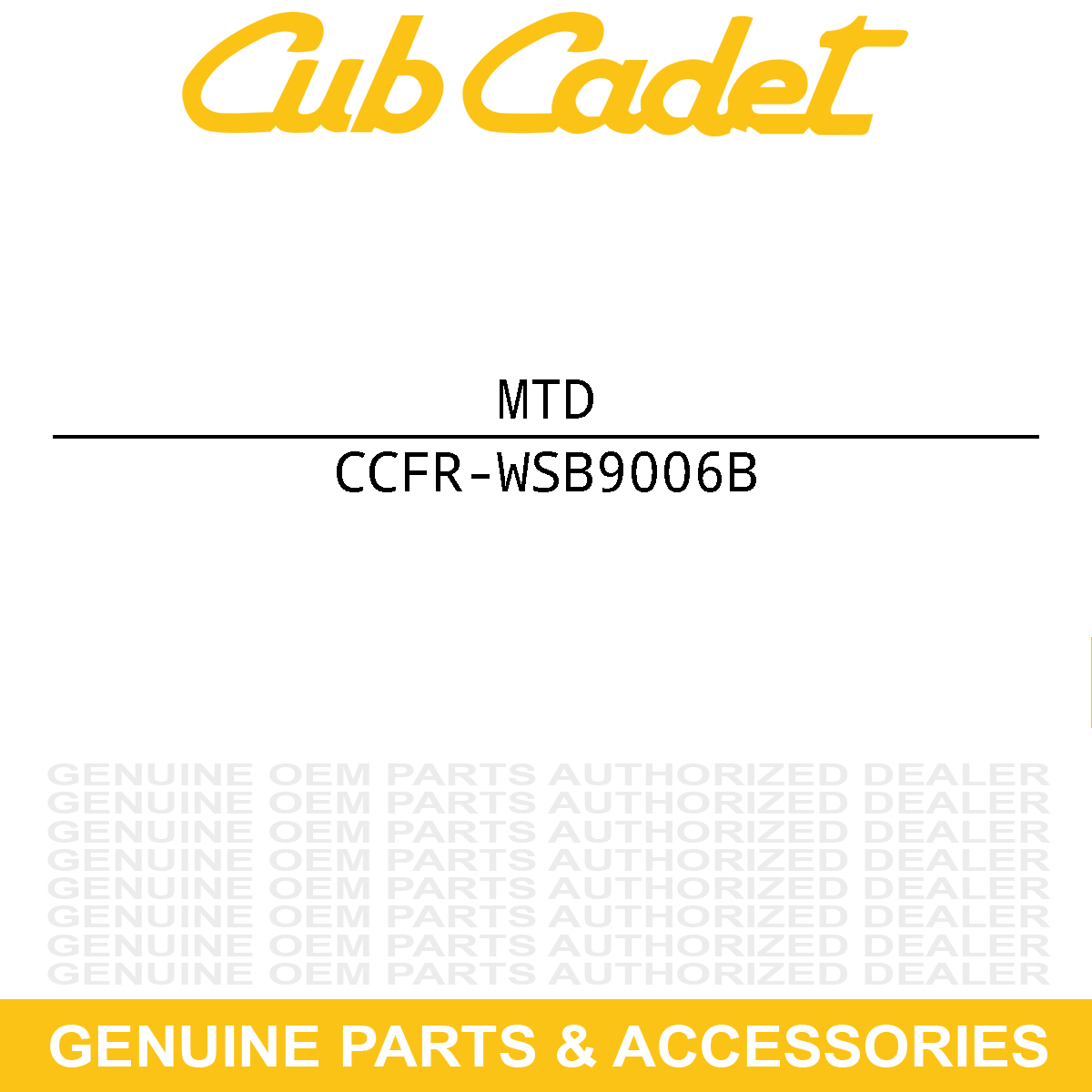 MTD FR-WSB9006B RX COMMUNICATION C