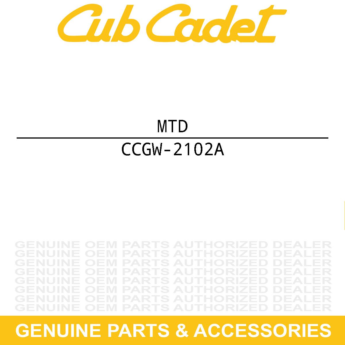 MTD GW-2102A BELT ADJUSTMENT BL
