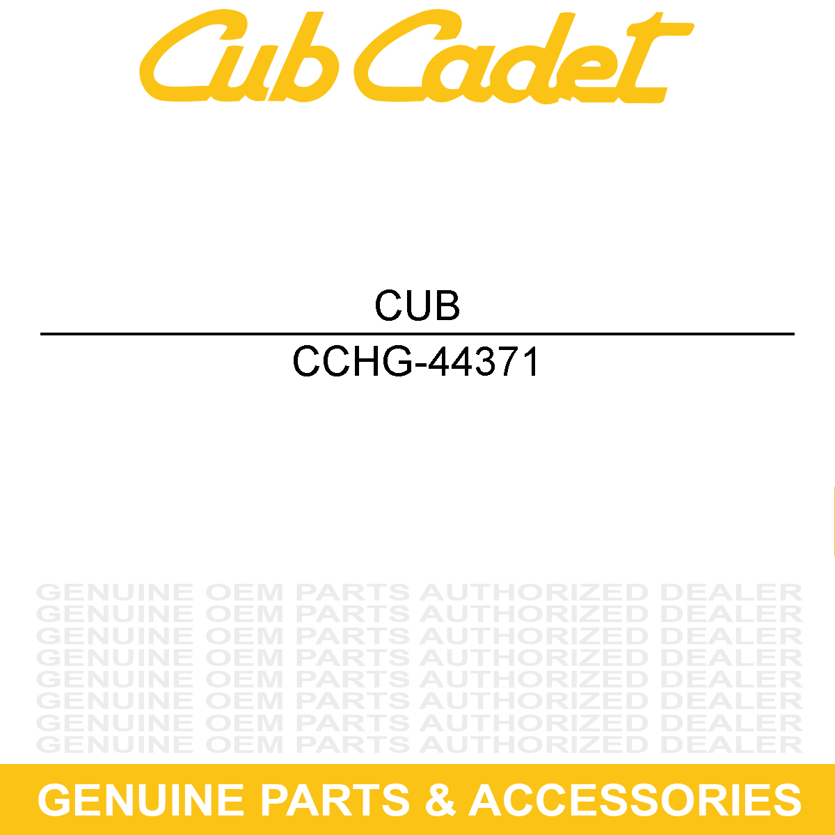 CUB CADET HG-44371 Flat Washer