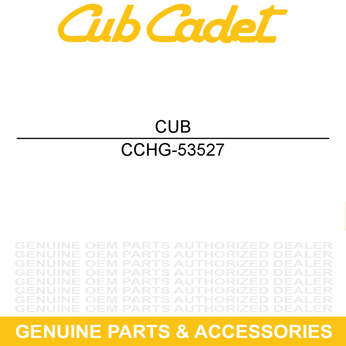 CUB CADET HG-53527 SHAFTAXLE