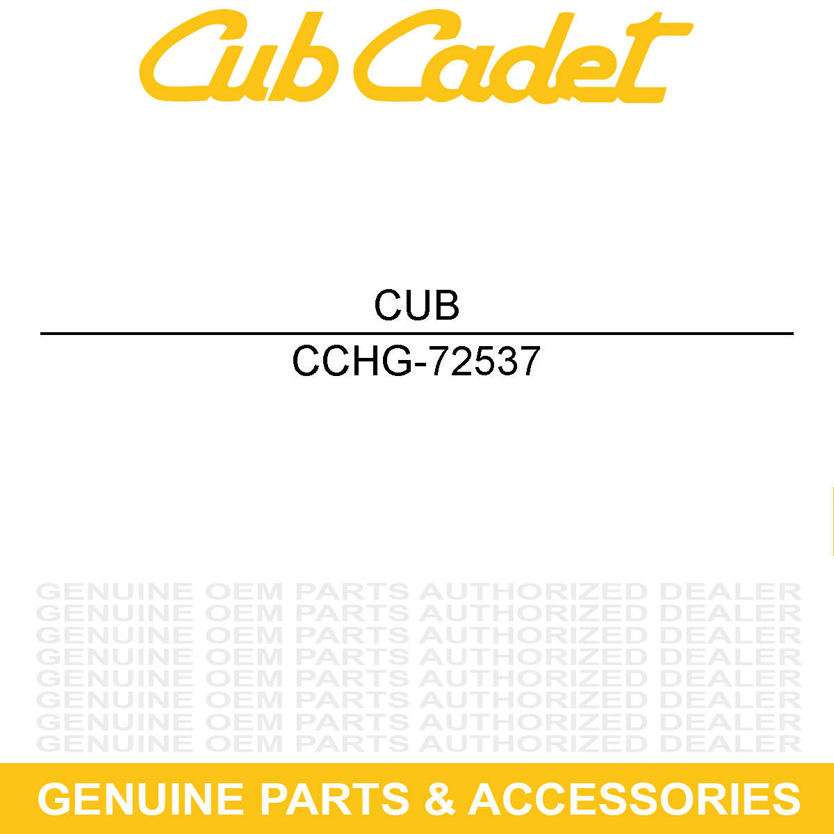 CUB CADET HG-72537 UD Filter Kit