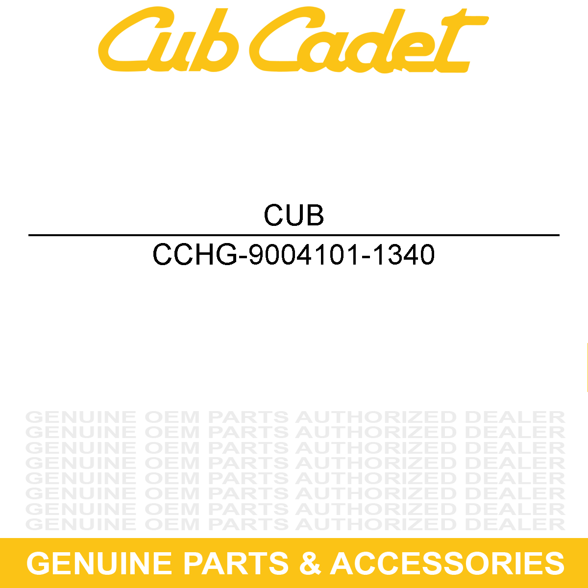 CUB CADET HG-9004101-1340 O-RING