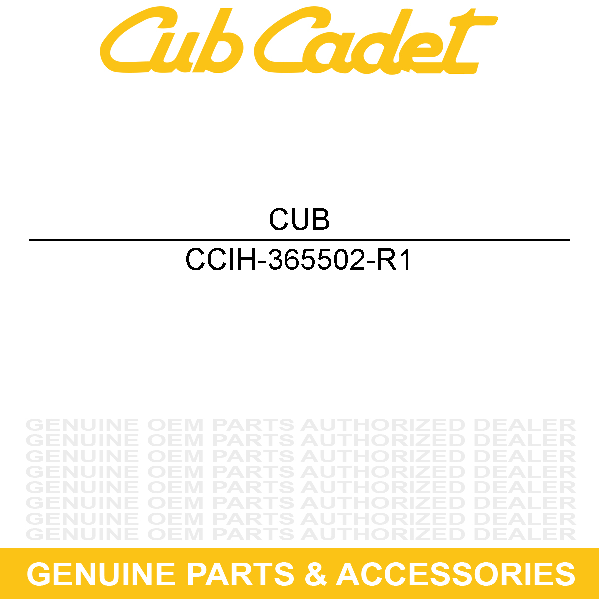 CUB CADET IH-365502-R1 NUT