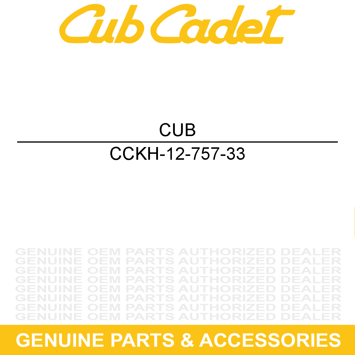 CUB CADET KH-12-757-33 Fuel Shut Off Solenoid Repair Kit