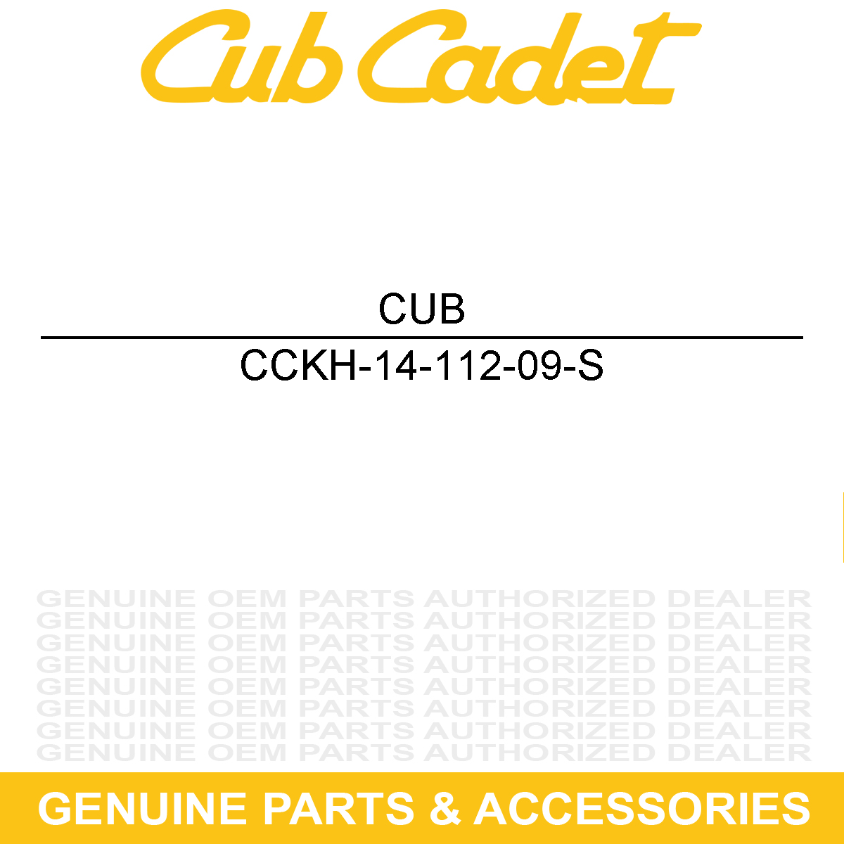 CUB CADET KH-14-112-09-S SPACER KIT-CARB