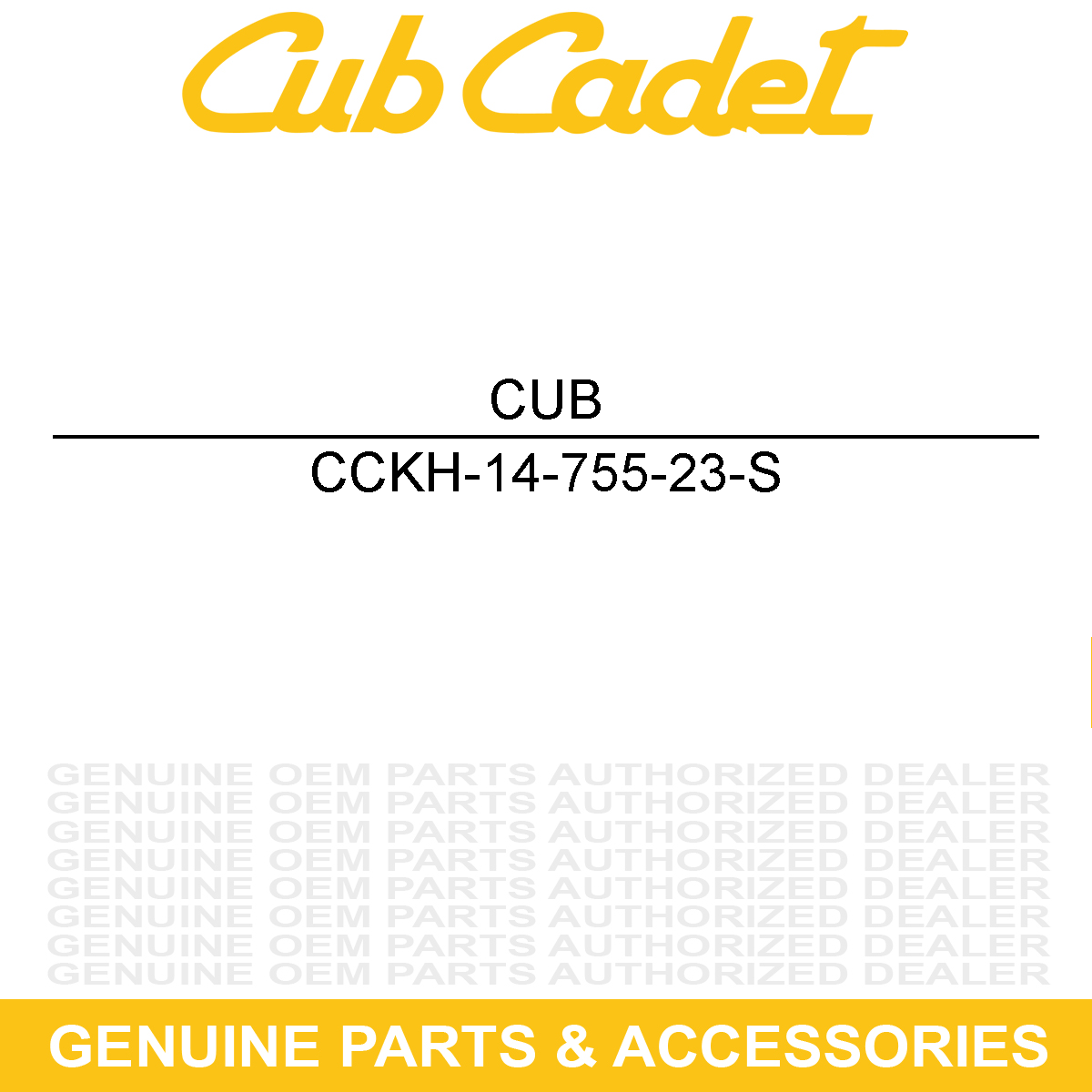 CUB CADET KH-14-755-23-S Kit High Alt
