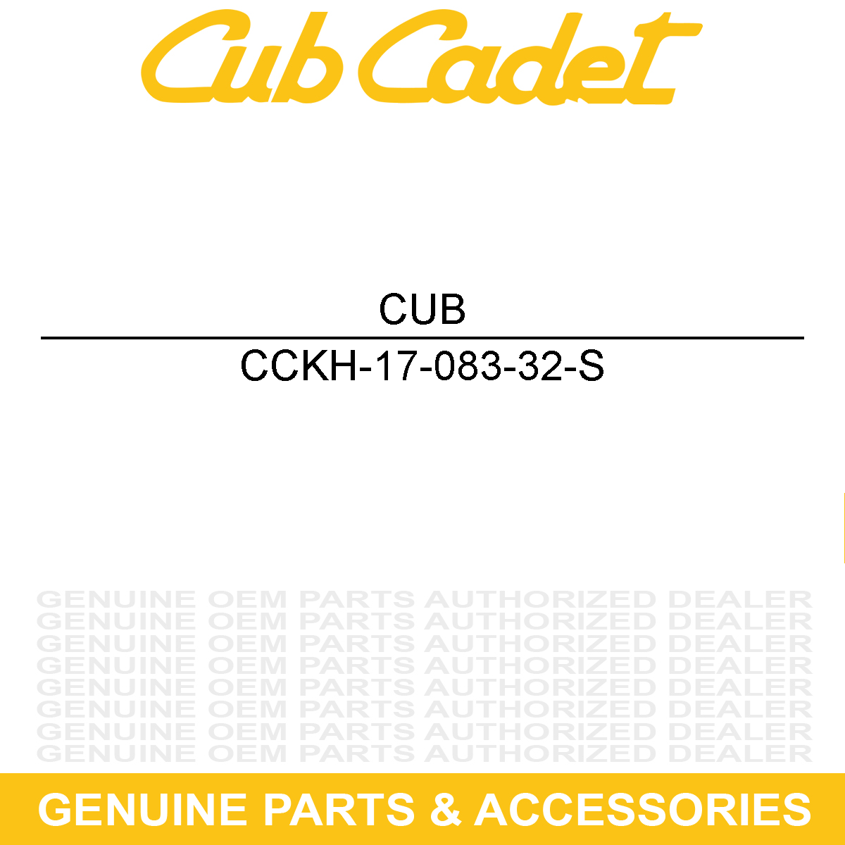 CUB CADET KH-17-083-32-S ELEMENT-AIR FILTER