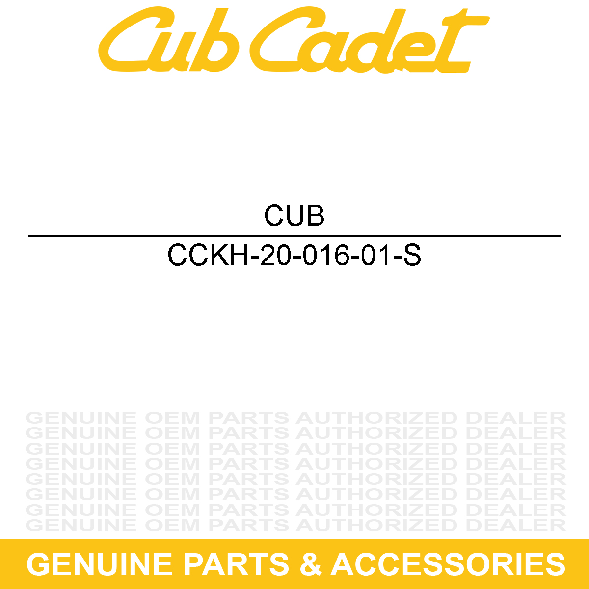 CUB CADET KH-20-016-01-S Exhaust Valve