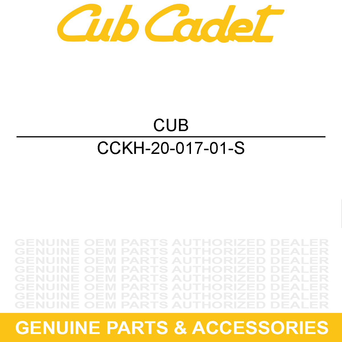 CUB CADET KH-20-017-01-S Intake Valve