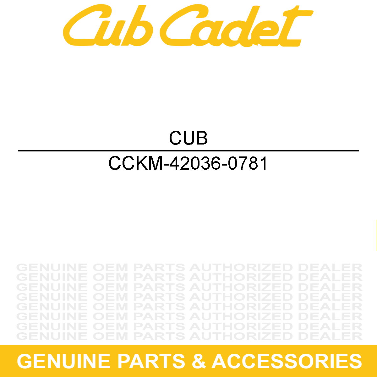 CUB CADET KM-42036-0781 SLEEVE-BREATHER TU