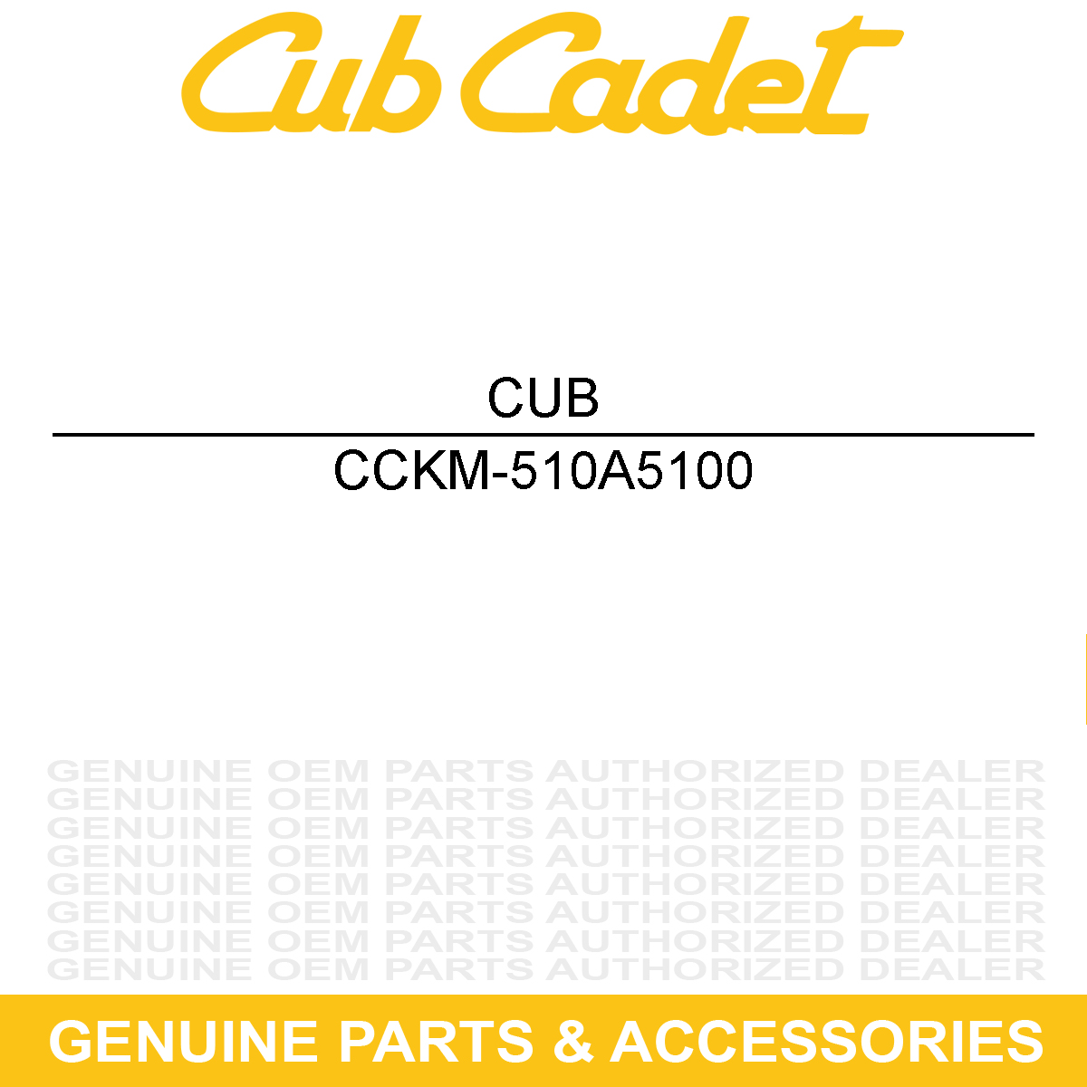 CUB CADET KM-510A5100 Woodruff Key