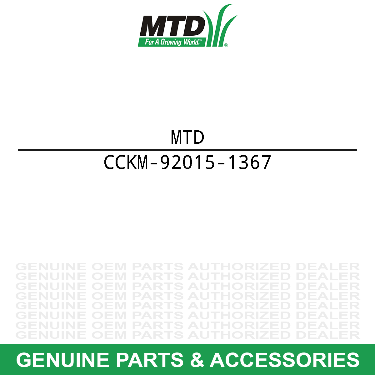 MTD KM-92015-1367 Nut