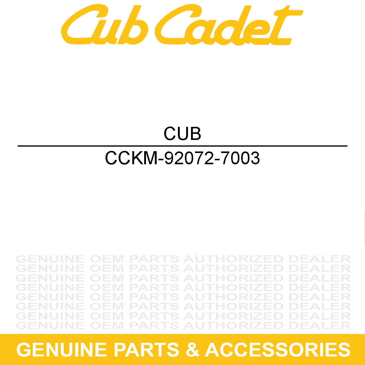 CUB CADET KM-92072-7003 BAND