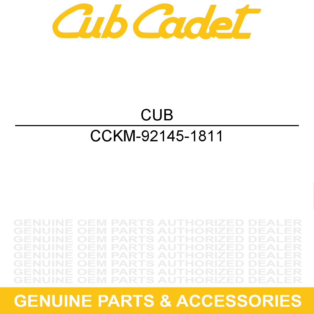 CUB CADET KM-92145-1811 Control Spring