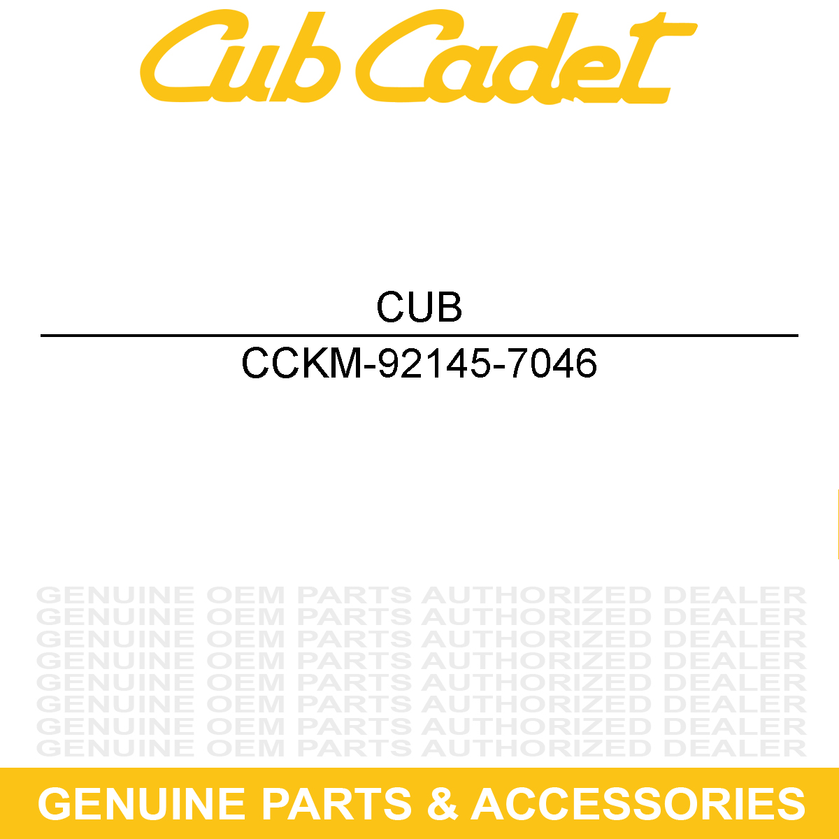CUB CADET KM-92145-7046 SPRING