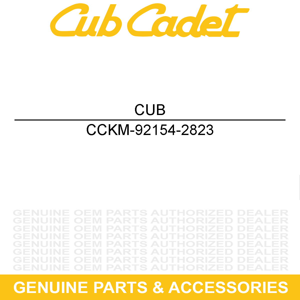 CUB CADET KM-92154-2823 BOLT