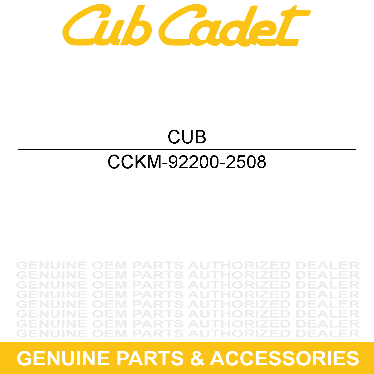 CUB CADET KM-92200-2508 Washer 20.3 X 29 X 2.28