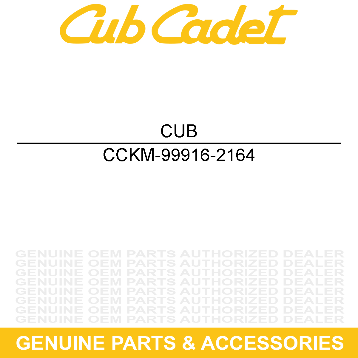 CUB CADET KM-99916-2164 PUMP KIT-FUEL