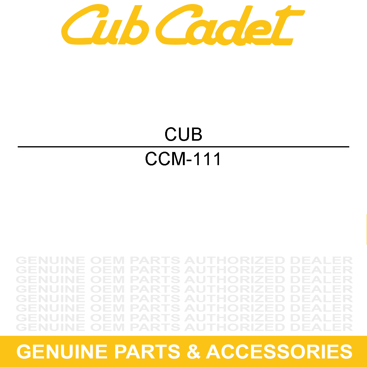 CUB CADET M-111 MUFFLER-KOH/TEC